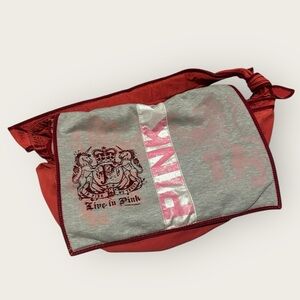 Victoria’s Secret Pink Red Vintage Y2K Rare Rock n Roll Shoulder Bag